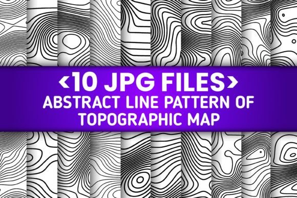 Download 10 Set Topographic Line Map Part 3 - Topographic Collection