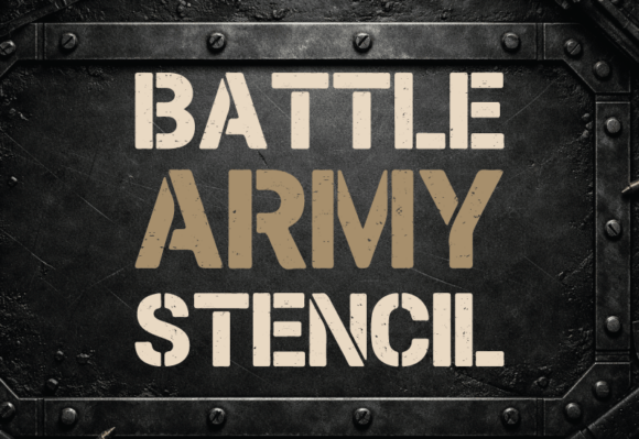 Download Battle Army Stencil - Premium Bundle