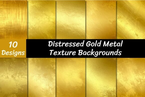 Download Distressed Metallic Gold Textures - Distressed Collection