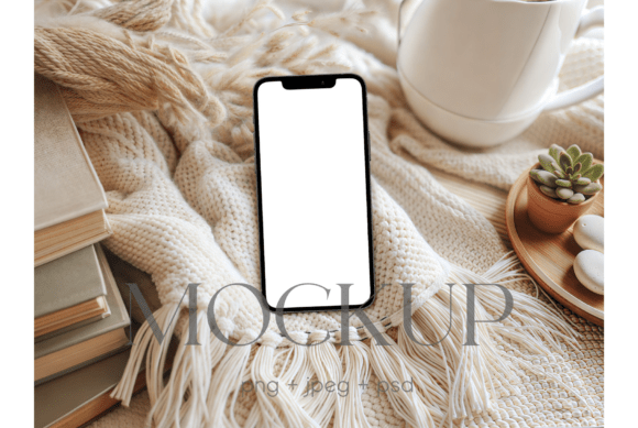 Download Cozy Neutral Phone Invitation Mockup - Premium Resources