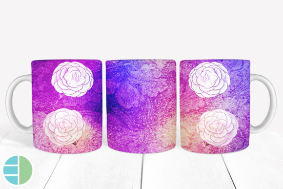 Download Mug Sublimation Vintage Flower Designs - Design Collection