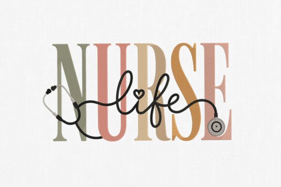 Download Stylish Nurse Embroidery Design Art - Design Collection