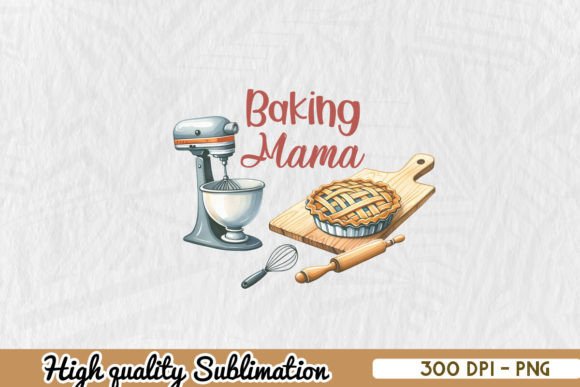 Download Baking Mama PNG Digital Design - Design Collection