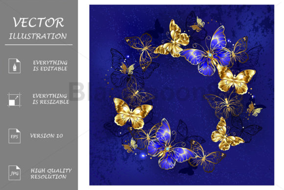 Download Round Dance of Sapphire Butterflies - Sapphire Collection