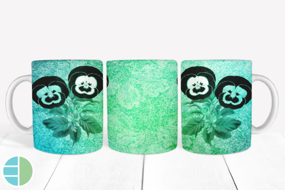 Download Mug Sublimation Vintage Flower Designs - Design Collection