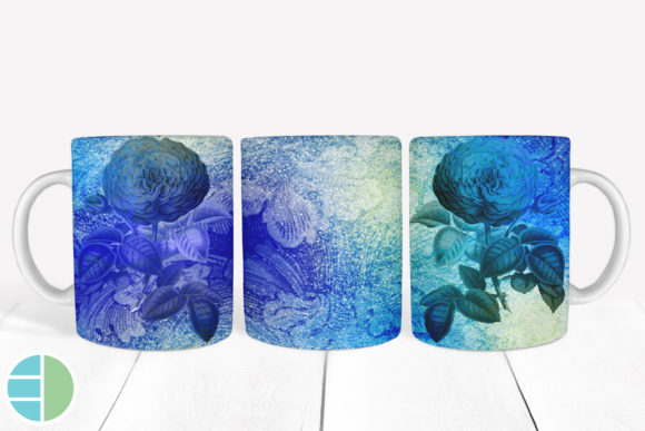 Download Mug Sublimation Vintage Flower Designs - Design Collection