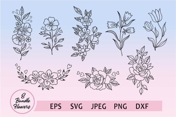 Download Bundle of Flower Designs - Design Collection