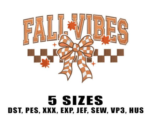 Download Thankful Fall Vibes Embroidery Design - Design Collection