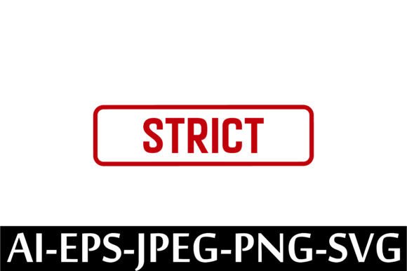 Download STRICT Rubber Stamp Design Vector - Design Collection