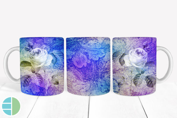 Download Mug Sublimation Vintage Flower Designs - Design Collection