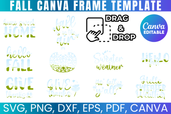 Download Fall Canva Bundle, Autumn Canva Designs - Design Collection