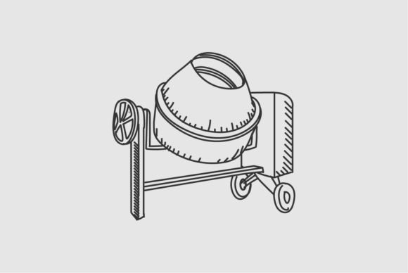Download Vintage Retro Cement Concrete Mixer - Concrete Collection