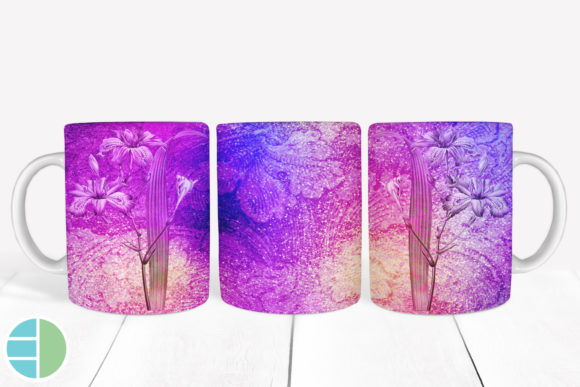 Download Mug Sublimation Vintage Flower Designs - Design Collection