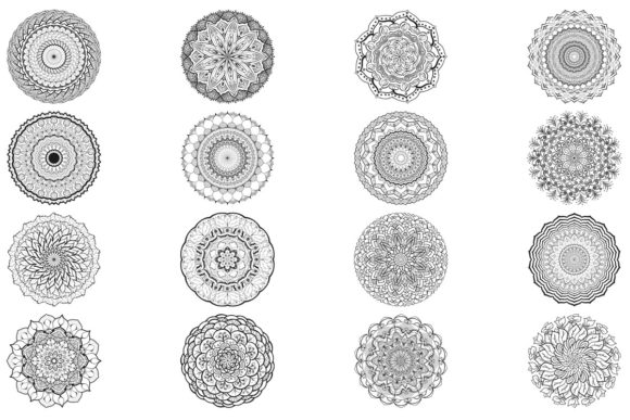 Download 46 Unique Detailed Designer Mandala Bundle - Design Collection